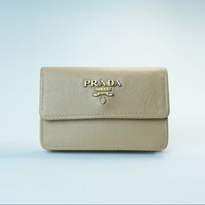 PRADA SAFFIANO LEATHER CARD HOLDER